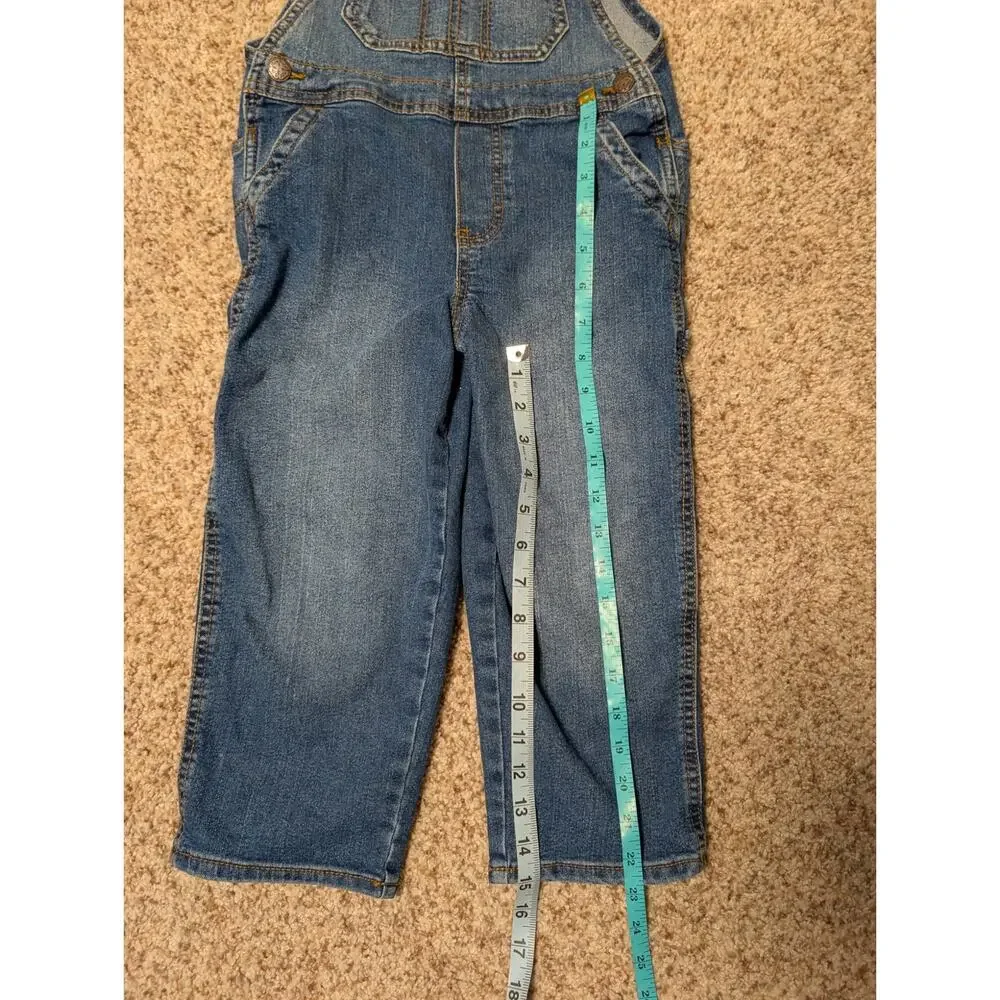 OshKosh B’gosh Vestbak Kids Blue Jeans Bib Overalls Denim Size 5T Toddler
